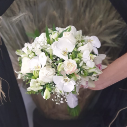 Elegant Bride Hand Flowers