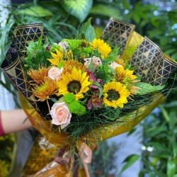 Sınflower & Rose